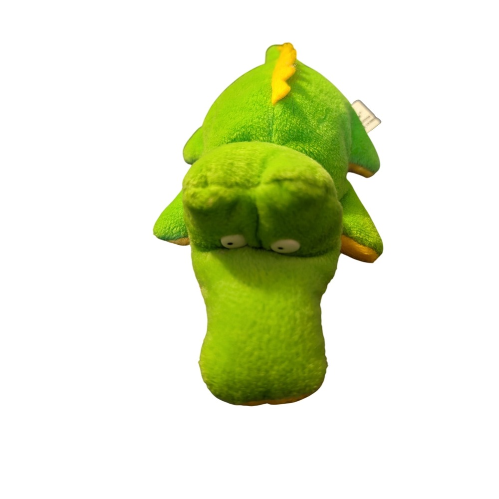 Imperial Toy Corp Green Alligator Plush Yellow Belly Bean Bag Stuffed Animal